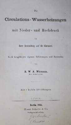 Bild Nr.1: 142-2111 Wörmann,R.W.A.: (Verschiedene Gebiete - Varia, Heizung)