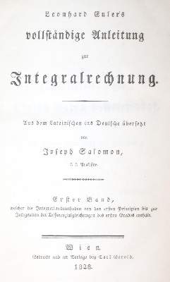 Bild Nr.1: 142-2131 Euler,L.: (Verschiedene Gebiete - Varia, Mathematik)