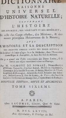Bild Nr.1: 142-2201 Valmont de Bomare,J.C.: (Verschiedene Gebiete - Varia)