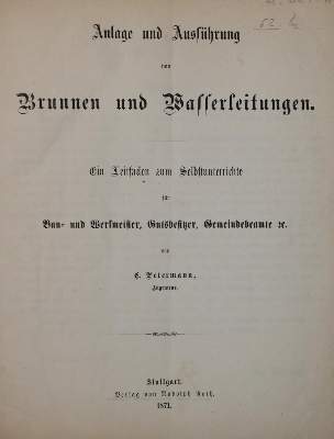 Bild Nr.1: 142-2205 Petermann,C.: (Verschiedene Gebiete - Varia, Wasserbau)