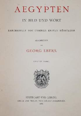 Bild Nr.1: 142-2212 Ebers,G.: (Afrika, Ägypten)