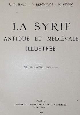 Bild Nr.1: 142-2252 Dussaud,R. u.a.: (Asien, Syrien)