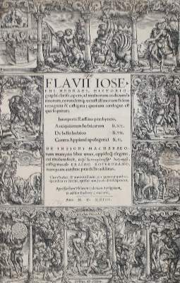 Bild Nr.1: 142-226 Josephus,F.: (Alte Drucke, Handschriften und Theologie)