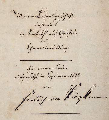 Bild Nr.1: 142-2315 Köpken,F.v.: (Deutschland, Magdeburg, Handschriften)