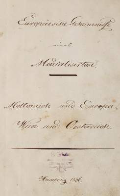 Bild Nr.1: 142-2338 (Langenschwarz,M.L.).: (Deutschland, Revolution 1848/49 - Vormärz - Politik, Handschriften)