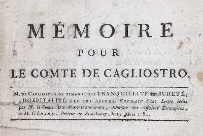 Bild Nr.1: 142-2374 Cagliostro,A.: (Frankreich)