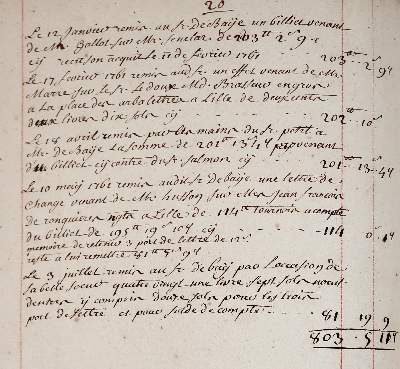 Bild Nr.2: 142-2385 Rechnungsbuch.: (Frankreich, Handschriften)