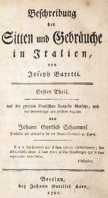 Bild Nr.1: 142-2415 Baretti,G.: (Italien)