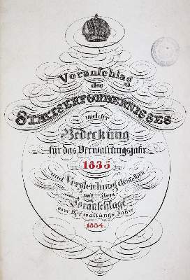 Bild Nr.2: 142-2455 Voranschlag: (Österreich, Einband)