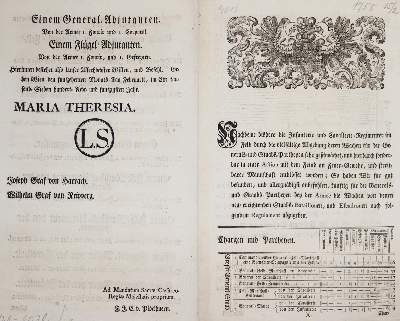 Bild Nr.1: 142-2456 Sammlung: (Österreich, Einblattdrucke u. Flugschriften)