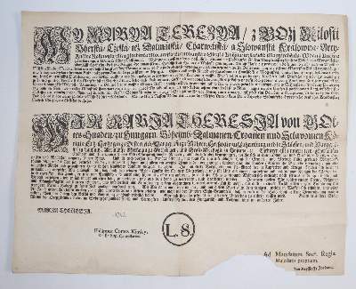 Bild Nr.5: 142-2456 Sammlung: (Österreich, Einblattdrucke u. Flugschriften)