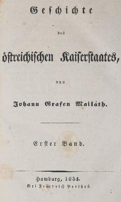 Bild Nr.1: 142-2475 Mailath,J.: (Österreich)