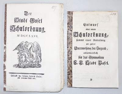 Bild Nr.2: 142-2521 Schulordnung,: (Schweiz, Basel)