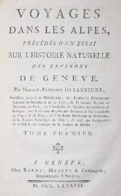 Bild Nr.1: 142-2537 Saussure,H.B.de.: (Verschiedene Länder - Geschichte, Alpen und Alpinismus)