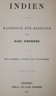 Bild Nr.1: 142-2558 Indien.: (Verschiedene Länder - Geschichte, Baedeker)