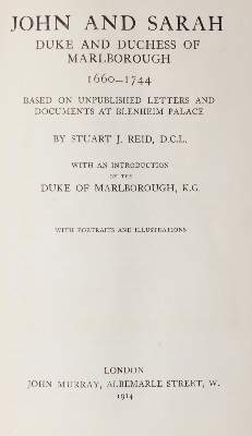 Bild Nr.1: 142-2598 Reid,S.J.: (Verschiedene Länder - Geschichte, Grossbritannien, Marlborough)