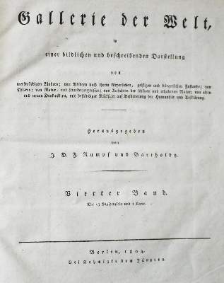 Bild Nr.2: 142-2631 Rumpf,J.D.F. u. G.W.Bartholdy (Hrsg.).: (Verschiedene Länder - Geschichte)