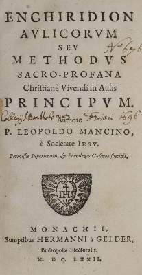 Bild Nr.1: 142-264 Manzin (Mancinus),L.: (Alte Drucke, Handschriften und Theologie)
