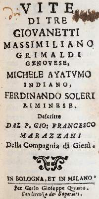 Bild Nr.1: 142-265 Marazzani,F.: (Alte Drucke, Handschriften und Theologie)