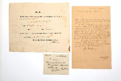 Bild Nr.1: 142-2670 Fürst, Johann Evangelist,: (Autographen)