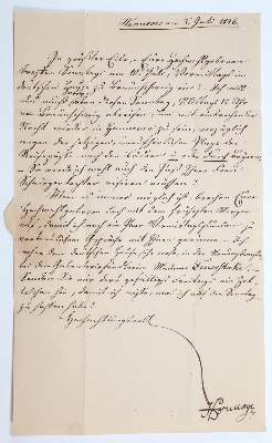 Bild Nr.1: 142-2675 Hormayr, Joseph Freiherr v.,: (Autographen)
