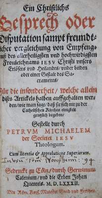Bild Nr.1: 142-275 Michaelis,P. (d.i. P.M.Brillmacher).: (Alte Drucke, Handschriften und Theologie)