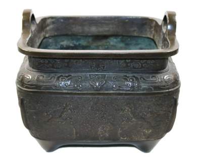 Bild Nr.1: 142-2787 Archaisches Bronzegefäß.: (Asiatika)