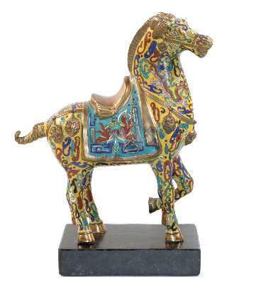 Bild Nr.1: 142-2801 Cloisonné-Pferd: (Asiatika)