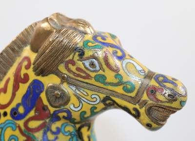 Bild Nr.4: 142-2801 Cloisonné-Pferd: (Asiatika)