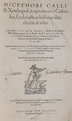 Bild Nr.1: 142-288 Nicephorus Callistus Xanthopulus.: (Alte Drucke, Handschriften und Theologie)