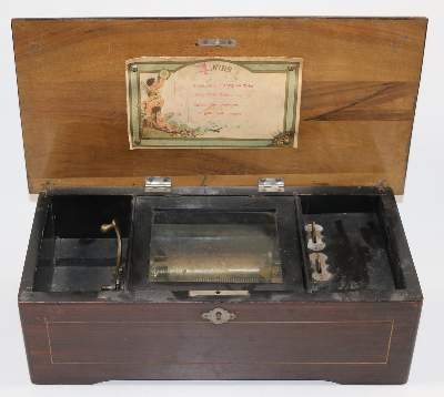 Bild Nr.1: 142-2898 Walzenspieldose: (Musikinstrumente)