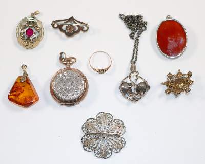 Bild Nr.3: 142-2973 Lot Antikschmuck: (Schmuck)