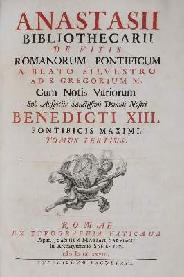 Bild Nr.2: 142-3 Anastasius Bibliothecarius.: (Alte Drucke, Handschriften und Theologie)