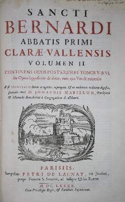 Bild Nr.2: 142-30 Bernardus Claravallensis.: (Alte Drucke, Handschriften und Theologie)