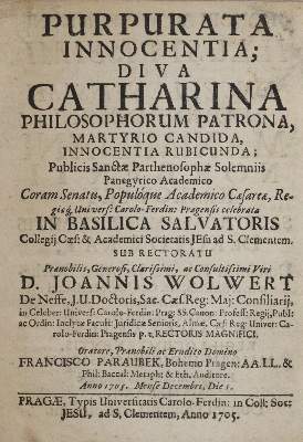Bild Nr.1: 142-301 Paroubek (Paraubek),F.: (Alte Drucke, Handschriften und Theologie)