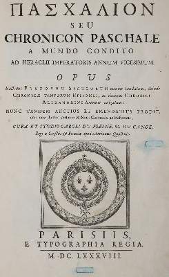 Bild Nr.1: 142-302 Paschalion: (Alte Drucke, Handschriften und Theologie)