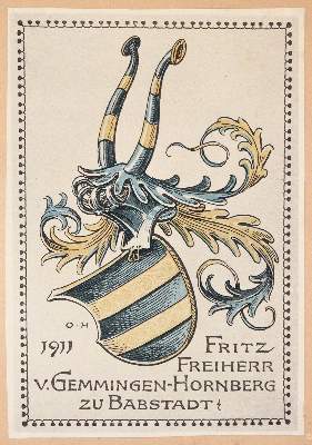 Bild Nr.1: 142-3134 Heraldik.: (Varia, Exlibris)