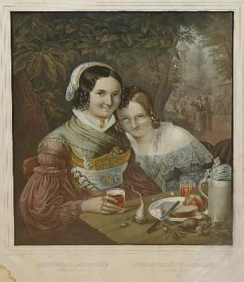 Bild Nr.2: 142-3165 Bayerische Trachten.: (Varia, Mode und Trachten)