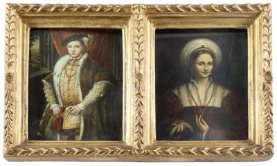 Bild Nr.1: 142-3176 Eduard VI im Jahr 1546 u. Portrait einer Dame.: (Varia, Portrait)