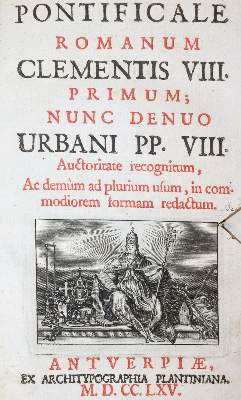 Bild Nr.1: 142-320 Pontificale Romanum.: (Alte Drucke, Handschriften und Theologie)