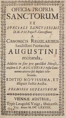 Bild Nr.1: 142-327 Proprium Sanctorum.: (Alte Drucke, Handschriften und Theologie)