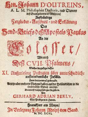 Bild Nr.1: 142-332 Raphel,G.: (Alte Drucke, Handschriften und Theologie)