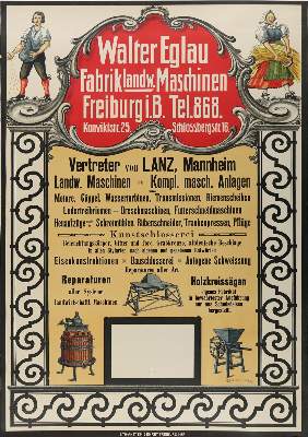 Bild Nr.1: 142-3456 Eglau, Walter,: (Plakate, Landmaschinen)