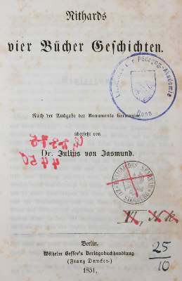 Bild Nr.1: 142-356 Sammlung: (Alte Drucke, Handschriften und Theologie)