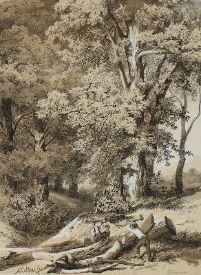 Bild Nr.2: 142-3561 Calame, Alexandre: (Künstlergraphik)