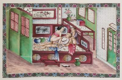 Bild Nr.1: 142-3661 China.: (Künstlergraphik, Erotika - Galantes)