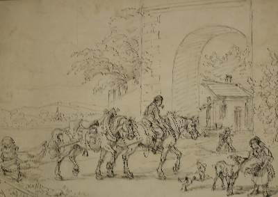 Bild Nr.1: 142-3687 Gauermann, Friedrich, zugeschrieben.: (Künstlergraphik)