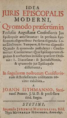 Bild Nr.1: 142-381 Sithmann,J.: (Alte Drucke, Handschriften und Theologie)