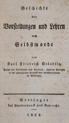 Bild Nr.1: 142-387 Stäudlin,C.F.: (Alte Drucke, Handschriften und Theologie)