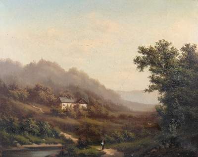 Bild Nr.1: 142-3893 Landschaft.: (Künstlergraphik)